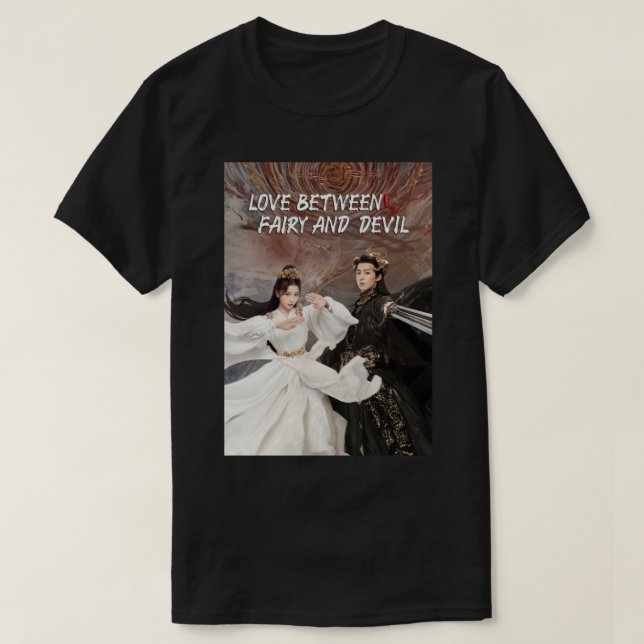 Kärlek mellan mejeriet och den bärbara datorn Djäv T Shirt (Design framsida)