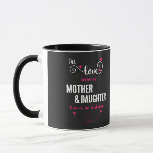 kärlek mellan mor och dotter avstånd mugg