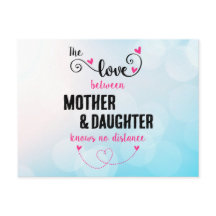 Kärlek mellan mor och dotter avstånd