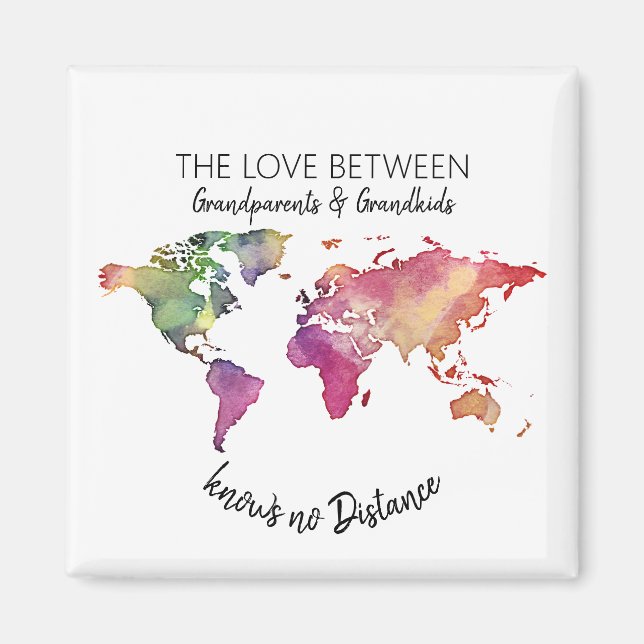 kärlek mellan mor- och farföräldrar och barnbarn magnet (Framsidan)