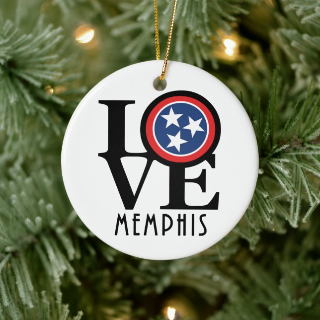 KÄRLEK Memphis Julgransprydnad Keramik (Träd)