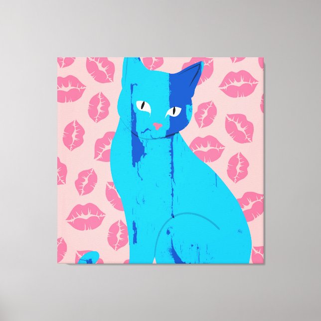 Kärlek Meow-ment Canvastryck (Framsida)