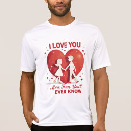 Kärlek mer än du någonsin känner till - romantisk t shirt
