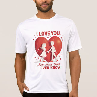 Kärlek mer än du någonsin känner till - romantisk t shirt