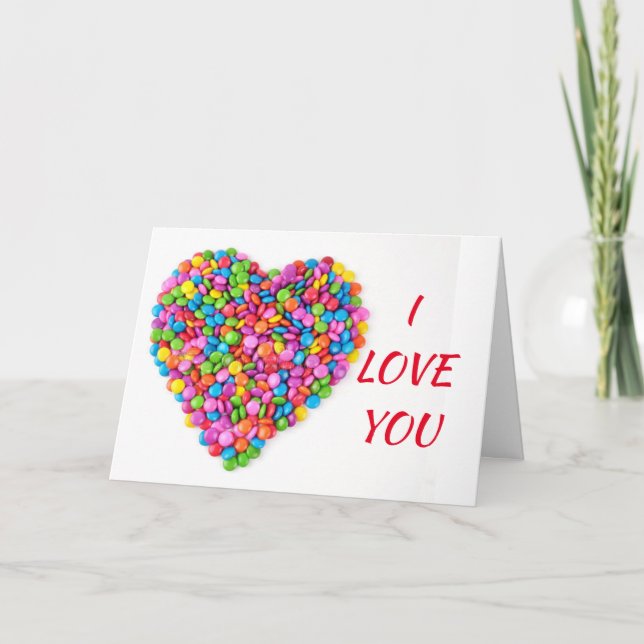 KÄRLEK ***MER ÄN KANDY** BIRTHDAY-KORT KORT (Framsida)