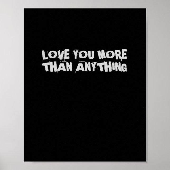 Kärlek mer än någonting annat hjärtlig design  poster (Framsidan)