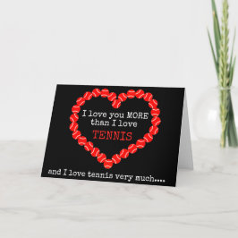 Kärlek mer än tennis 💘 Valentines Kort