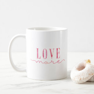 Kärlek Mer Rosa Kaffemugg
