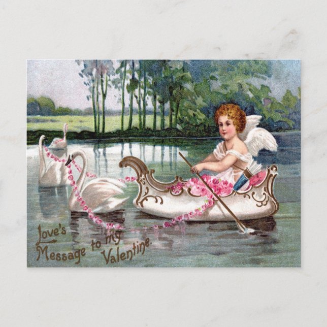 Kärlek Message to My Valentine Helg Vykort (Framsida)