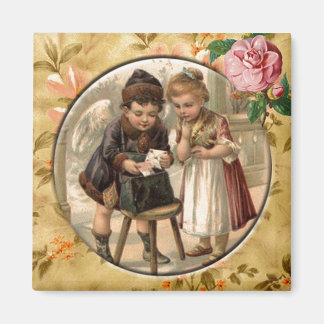 Kärlek Messenger Vintage Victorian Anpassningsbar Magnet