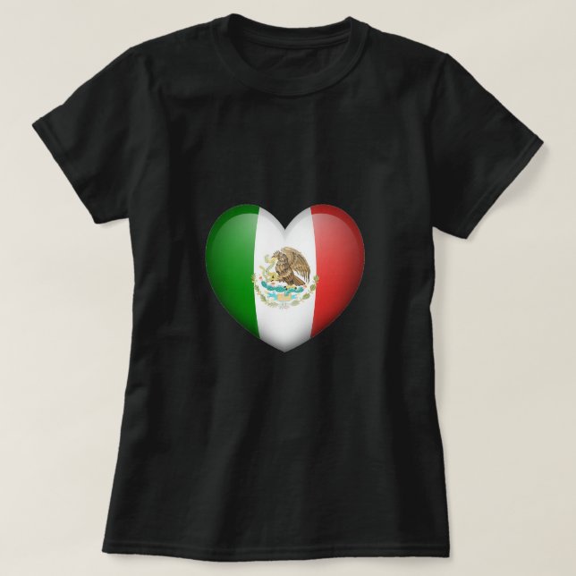 Kärlek Mexiko Dam-T-Shirt T Shirt (Design framsida)