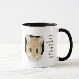 Kärlek Mice Mouse så mycket jag Roligt Quote Mugg