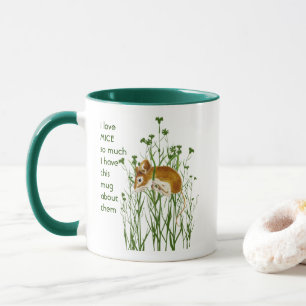Kärlek MICE MOUSE så mycket jag Roligt Quote Mugg
