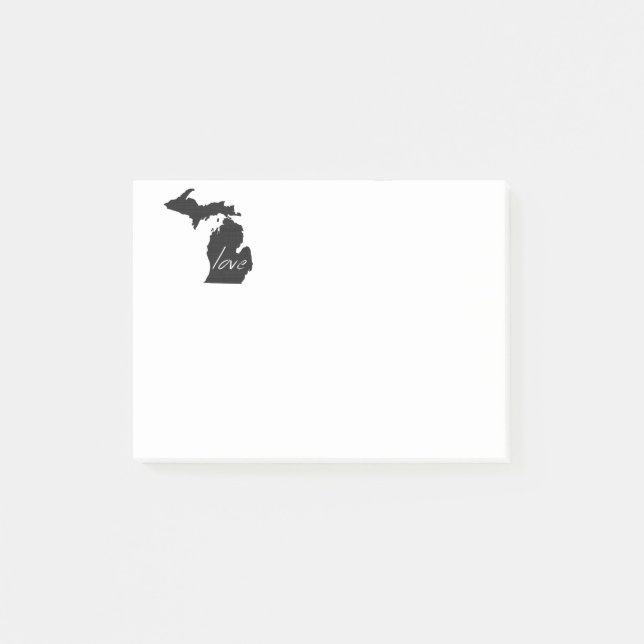 Kärlek Michigan Post-it Block (Framsida)