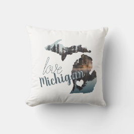 Kärlek: Michigan Silhouette Kudde