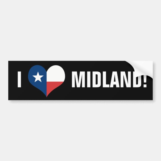 KÄRLEK MIDLAND, TX! BILDEKAL (Framsidan)