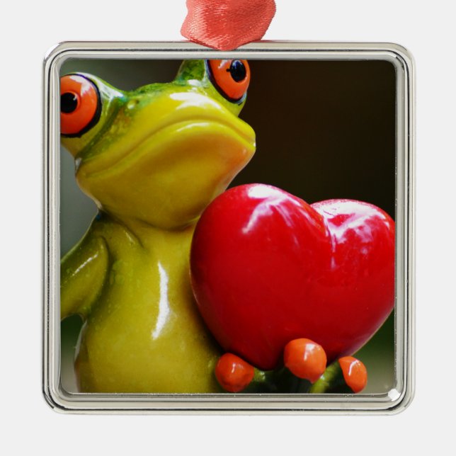 Kärlek mig...Jag är Lonley Julgransprydnad Metall (Framsidan)