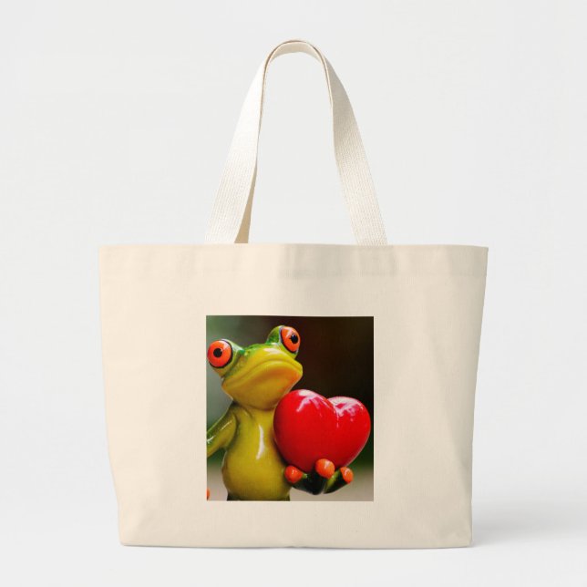 Kärlek mig...Jag är Lonley Jumbo Tygkasse (Framsidan)