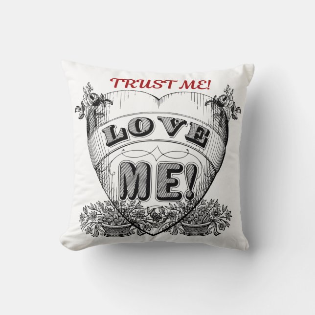 kärlek mig! Simple Valentine-gåva Kudde (Framsida)