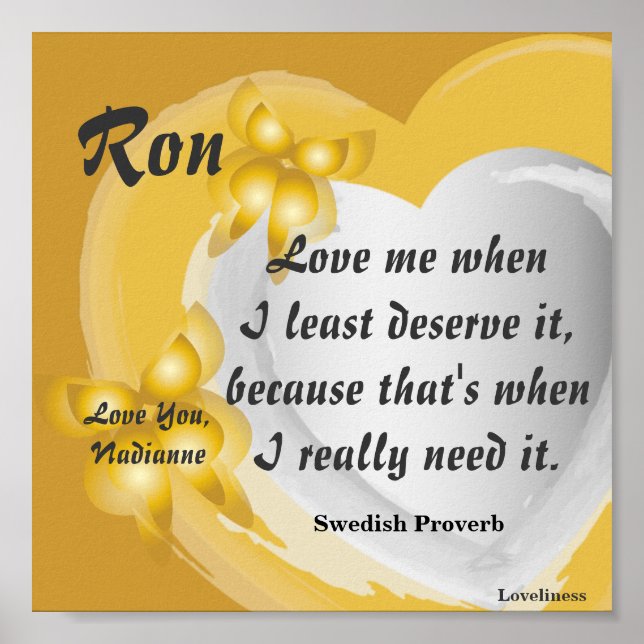 Kärlek mig som jag, Poster _ Anpassa (Framsidan)