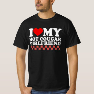 Kärlek Min Coola Girlkompis Valentindagen Par T Shirt