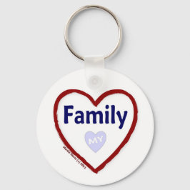 Kärlek Min familj Nyckelring