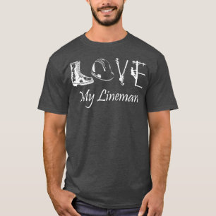Kärlek Min flickvän make LineWorkflickflickvän T Shirt