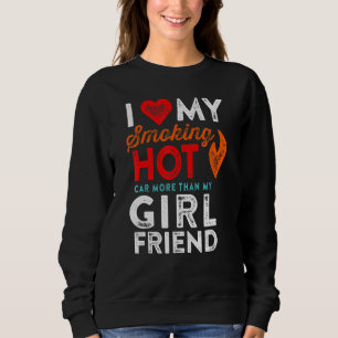 Kärlek min Hett Rökbil Girlkompis Motorhead Humor T Shirt