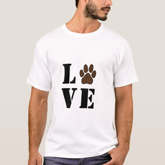 Kärlek min hund, Manar Basic T-Shirt (Framsida)