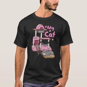 Kärlek Min kat Tassar Kattunge Condos Torn Joke Ca T Shirt