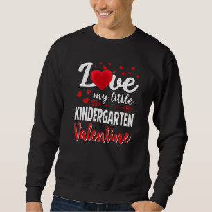 Kärlek Min lilla Kindergarten School Teacher Valen Lång Ärmad Tröja
