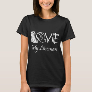 Kärlek Min lineman Electric Cable fnyj T Shirt