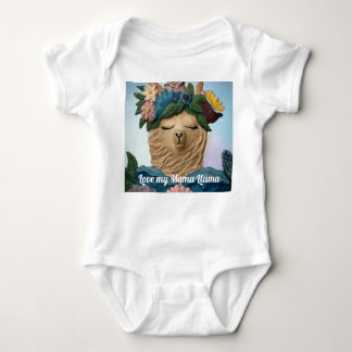 Kärlek min Mamma Llama-bära i baby T Shirt