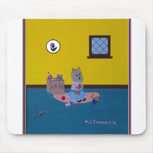 Kärlek min nalle Cairn Mousepad Musmatta (Framsidan)