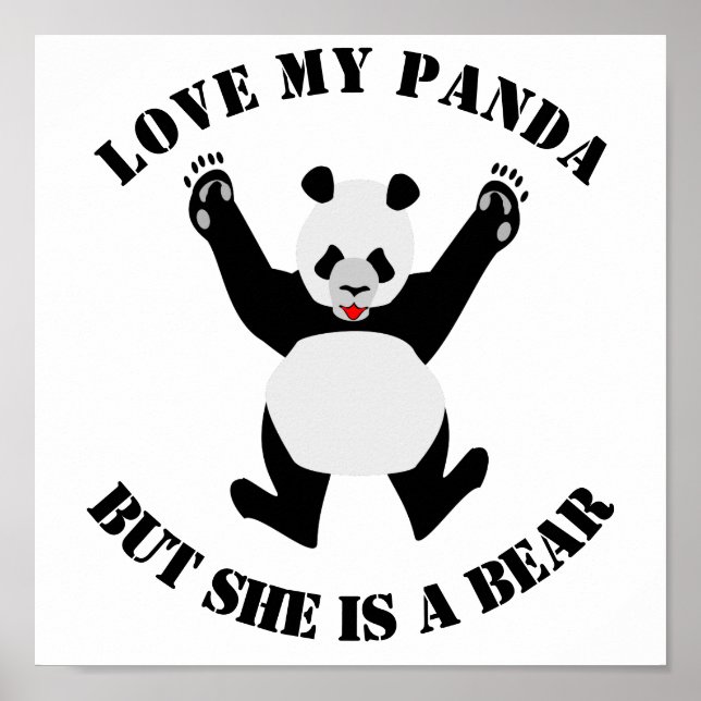Kärlek Min Panda, men hon är ett björn Poster (Framsidan)