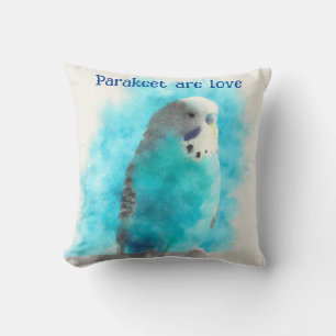 Kärlek min söta Parakeet Kudde
