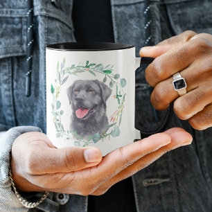 Kärlek min Svart lab utandningskaffe Mugg