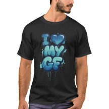 Kärlek Min Tjej T-Shirt – Söt Kärlek Grafisk Tee