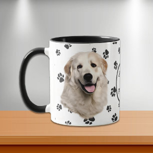 Kärlek Min Underbara Pyrenées Hund Pawprint Mugg