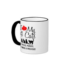 Kärlek Mina fyra katter