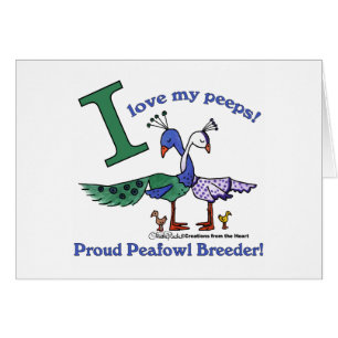Kärlek Mina peeps-Breeders Hälsningskort