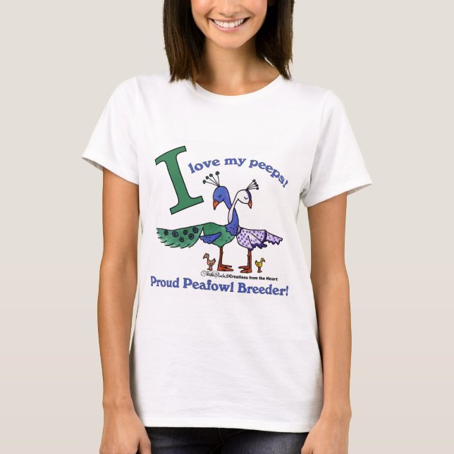 Kärlek Mina peeps-Breeders T-shirt (Framsida)