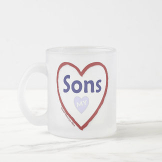 Kärlek Mina sons Frostad Glasmugg