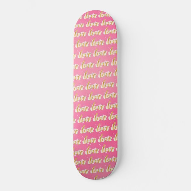 Kärlek Mini Skateboard Bräda 18,5 Cm (Framsida)