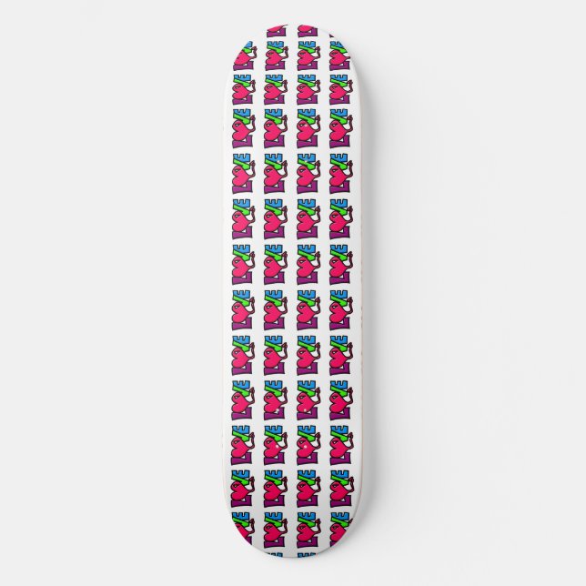 Kärlek Mini Skateboard Bräda 18,5 Cm (Framsida)