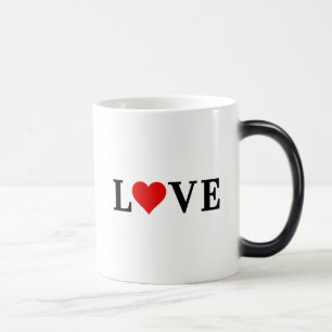 KÄRLEK minimalistiska Elegant Magisk Mugg