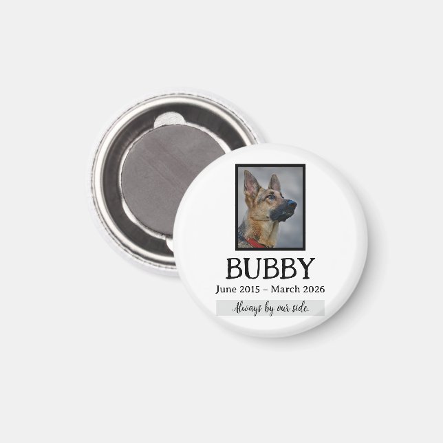 Kärlek Minnesord Begravning Husdjur Förlust I Våra Magnet (Front/Back)