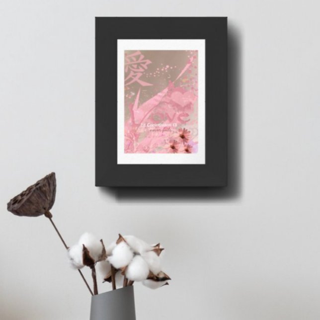 Kärlek Misslyckas aldrig ConeFlower Collage Poster (Skapare uppladdad)