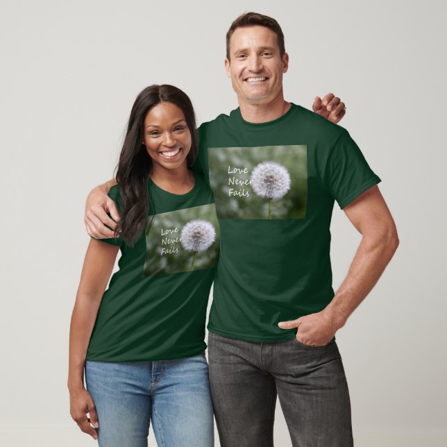 Kärlek Misslyckas aldrig Dandelion1 Corinthians 13 Tröja (Unisex)