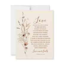 Kärlek Misslyckas aldrig det Grattis bibelkortet B